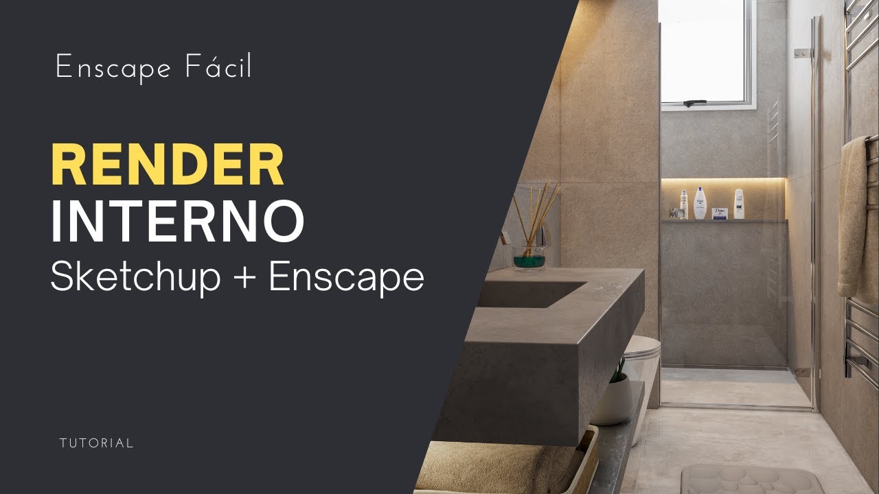 AULA - DO ZERO AO RENDER REALISTA - SKETCHUP + ENSCAPE - TUTORIAL ...