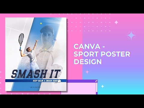 How To Create A Sport Poster Design Using Canva | Canva Tutorial ...