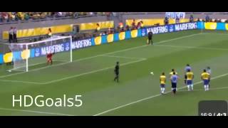 Diego Forlan Miss Penalty Brazil Vs Uruguay 26 06 2013