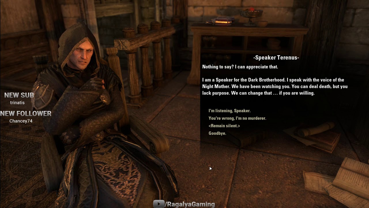 ELDER SCROLLS ONLINE Dark Brotherhood Questline 1 YouTube