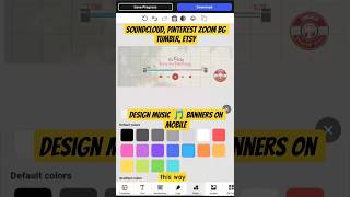 Design Music Banners for SoundCloud, Pinterest, Zoom BG, Tumblr on Mobile Browser