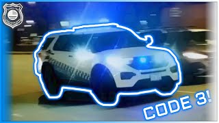 🚨Chicago Police Responding Through Traffic CODE 3!