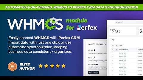 WHMCS Integration Module for Perfex CRM - Data Synchronization