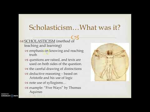 Video: Scholasticism - Isang Espesyal Na Panahon Sa Kasaysayan Ng Pilosopiya