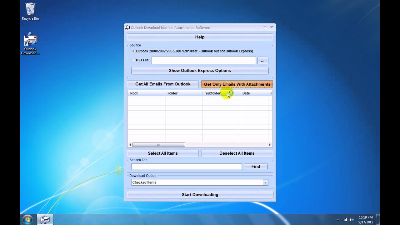How To Use Outlook Download Multiple Attachments Software - YouTube
