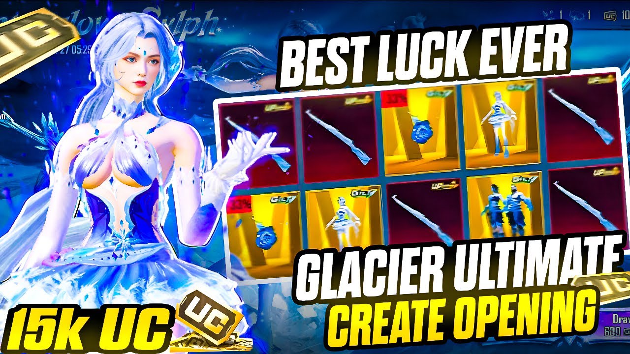 🔥BGMI NEW ULTIMATE SET CRATE OPENING IGLACIER KAR98K AND WINTERGLOW SET CRATE OPENING WITH PREETO🔥