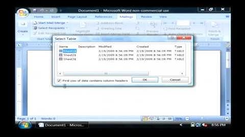 Computer Training : How to Make Mailing Label