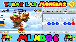 Super Mario 3D Land Mundo 6 TODAS LAS MONEDAS ESTRELLAS