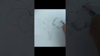 beautiful gudhal phool ka drawing#video #