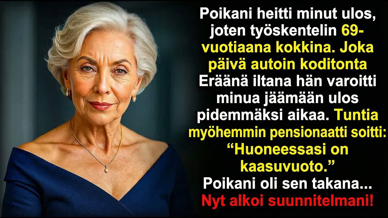 Poikani vuoksi työskentelin 69-vuotiaana joka päivä. Sitten kuulin kaasuvuodosta huoneessani.