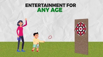 [ SWOOC Games ] Hook Darts Ring Toss Game ‒ Wood Board and Soft Rings