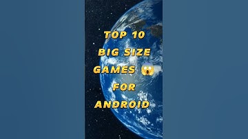 Top 10 Biggest Size Games For Android😱 #shorts
