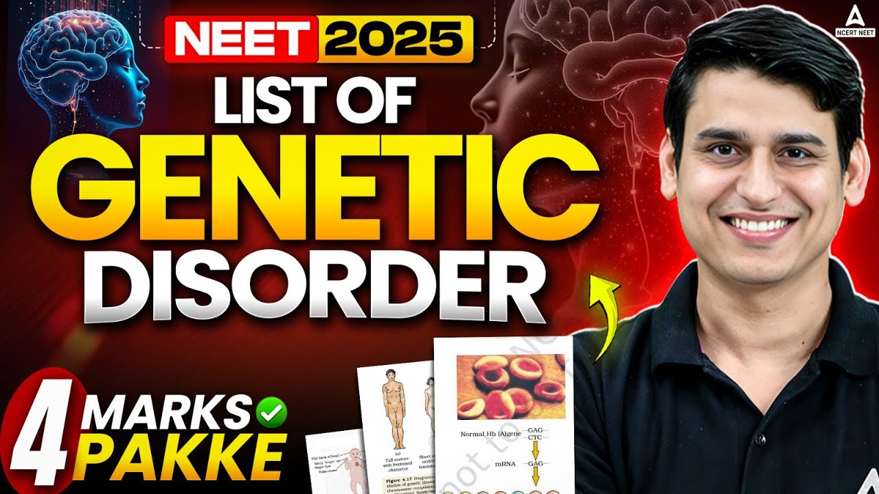 List of Genetic Disorder in ONE SHOT | Biology NEET 2025 by Param Sir ...
