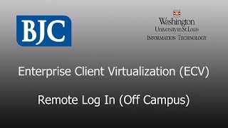 ECV Login from Off Campus