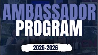 Ambassador Program 2025-2026