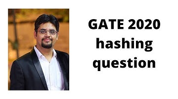 GATE 2020 hashing question