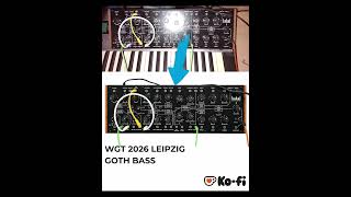 Creating Dark Goth Bass - Behringer Kobol WGT 2026 Goth Bass