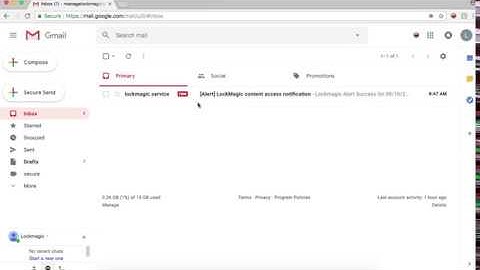Gmail Encryption using Lockmagic