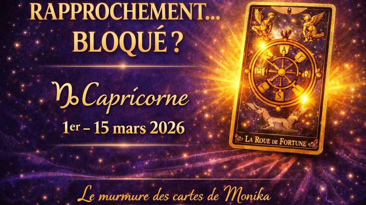 CAPRICORNE ♑️ DU 1ER AU 15 MARS 2026