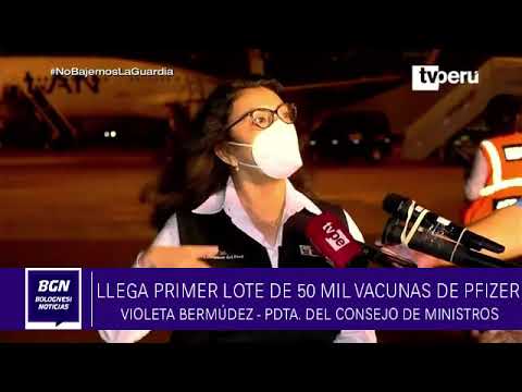 Vacuna COVID-19:llegó  las primeras 50 mil de Pfizer