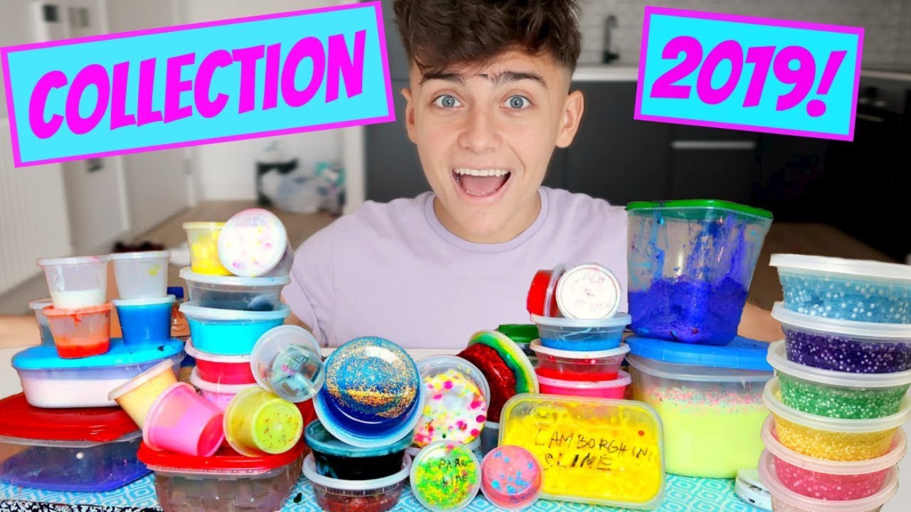 SLIME COLLECTION UPDATE 2019! MIXING ALL MY SLIME! (SATISFYING SLIME ...