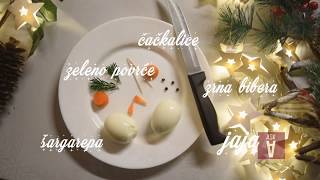 How to make egg Snowman / DIY Christmas, New year