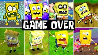 Evolution Of SpongeBob Death Animations & Game Over Screens (2001 - 2023)