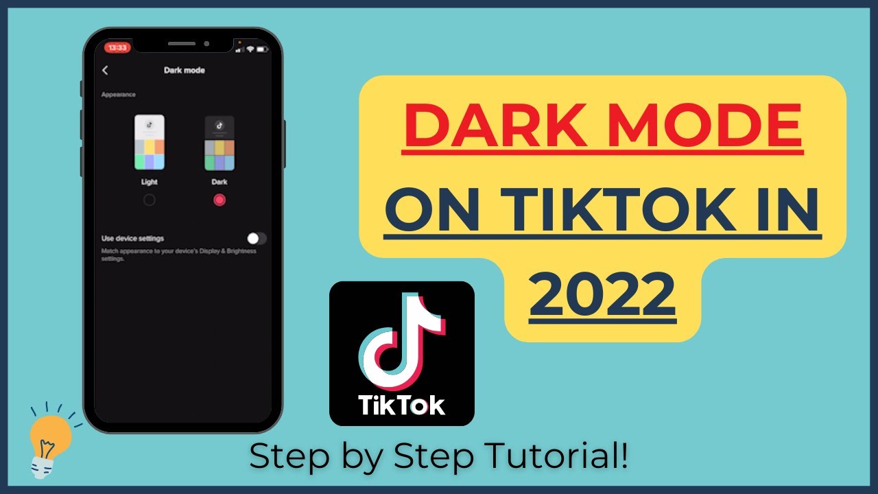 How to change DARK MODE TikTok 2022 How to switch to dark mode on