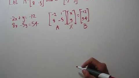 Matrix Algebra Using a Calculator TI-83
