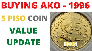 5 Piso Coin 1996 - Bsp Series Coin - Buying Po Ako