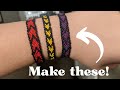 How to make an arrow/sectioned friendship bracelet
