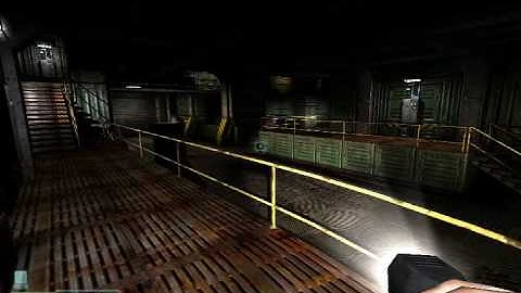 Doom 3 Nightmare Playthrough - Level 14 Monorail