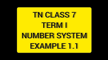 TN Class 7 Term 1 Maths Number System Example 1.1