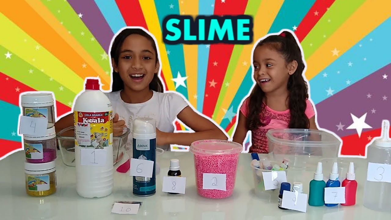 SLIME POR TELEPATIA COM MINHA MÃE (TWIN SLIME TELEPATHY CHALLENGE)