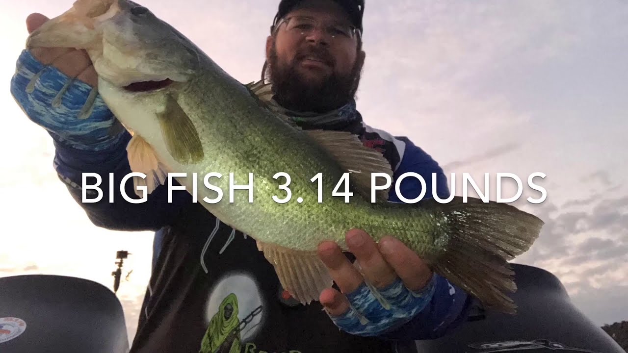 Booyah Boss Pop getting the job done early bass fishing Lake Bardwell