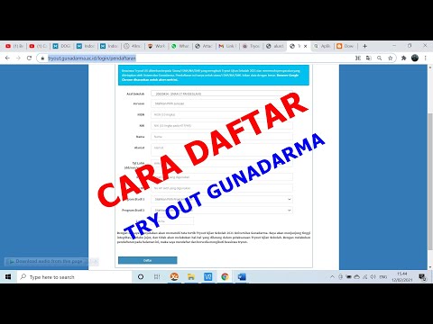 CARA DAFTAR TRY OUT GUNADARMA UNTUK KELAS XII 2021