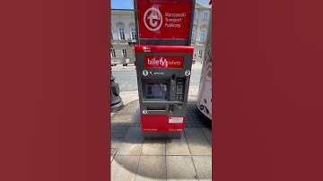 How to buy Transport ticket in Warsaw, Poland #tram #bus #warsaw #poland #howto #transport #shorts