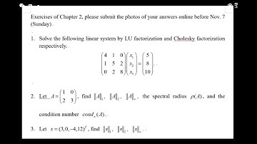 Matrix factorisation