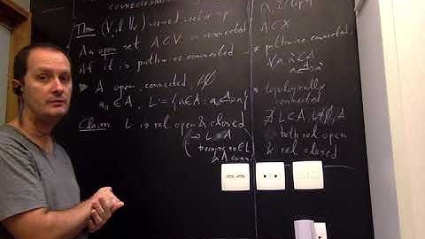 All connected open sets in a vector space are pathwise connected