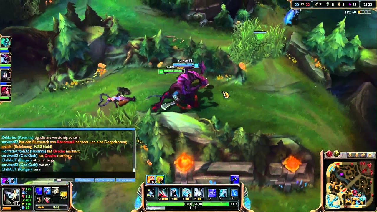 Tribute To Night Hunter Rengar - First Blood Double Kill - League of Legends