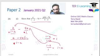 csec maths - january 2021 paper 2 question 1 and 2 solutions