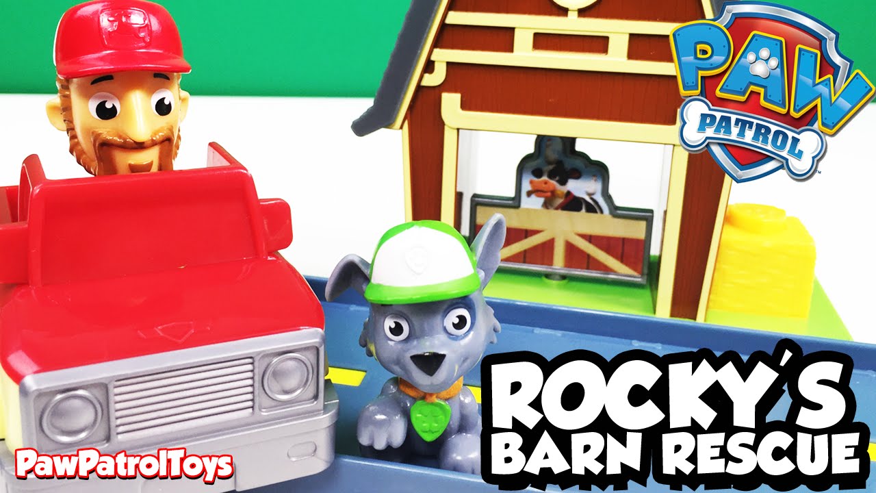 paw patrol barn rescue