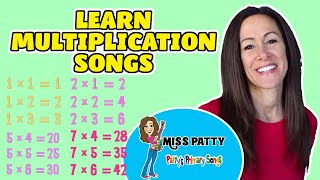multiplication songs for children multiply numbers 1 through 12 for kids by patty shukla