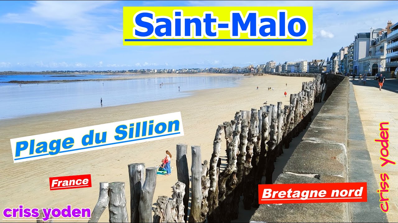 Saint-Malo ; Grande Plage du Sillon ; La Grand' Porte ; Ille-et-Vilaine ; Bretagne ; France