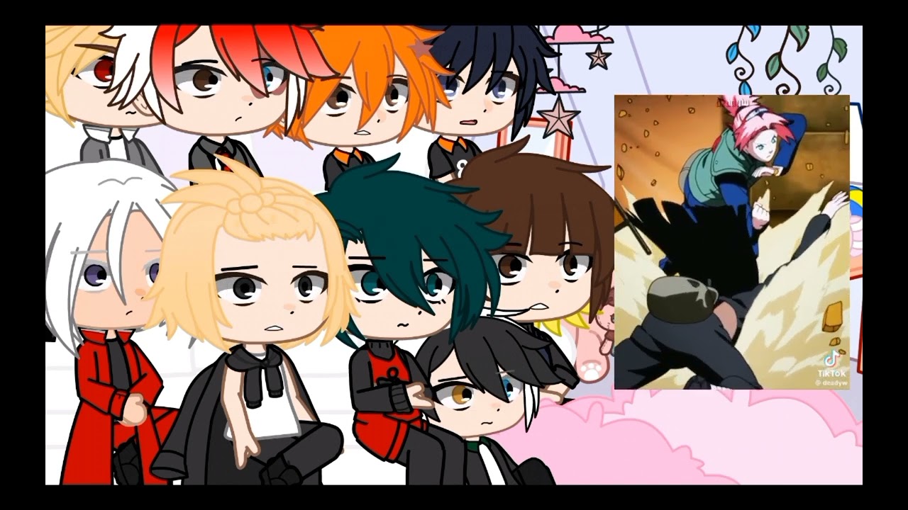 ★Reaction to y/n as Sakura Haruno(rus/eng)★