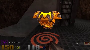 Quake 3 Arena 1v1 match Nightmare difficulty