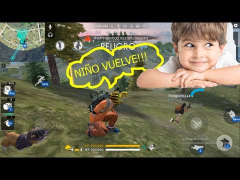 ME ENCONTRE JUGANDO ONLINE A ESTE NIÑO, Y NO SABES LO QUE SUCEDE! - FREE FIRE ("THIAGO00344N CHILD")