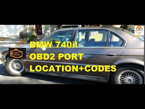 How To Reset Check Engine Light on BMW 740i 750i E38 1996-2001 & OBD2 port Location