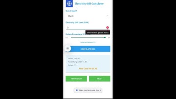 Electricity Bill Calculator Application ICT602