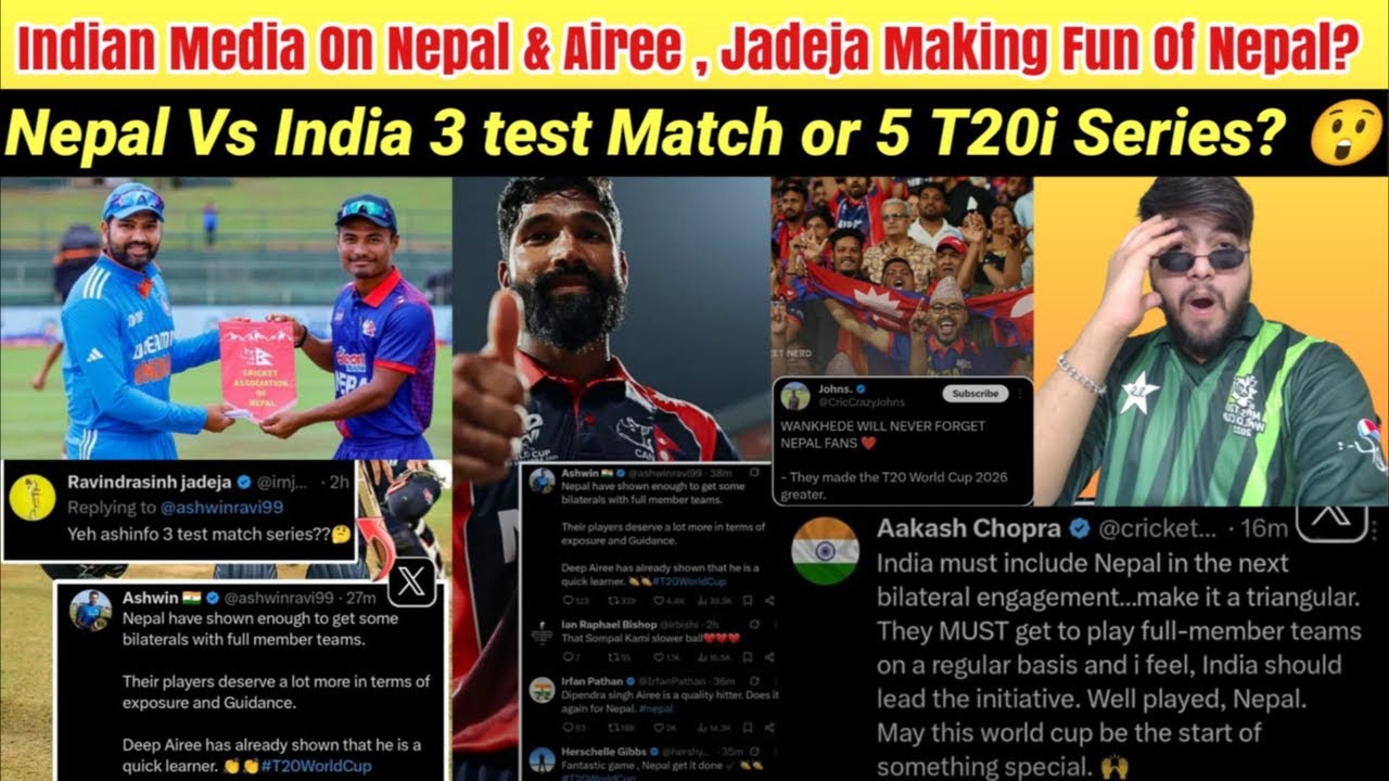 Nepal Vs India 3 Test Match Or 5 T20i Series? Indian Media On Nepal 🇳🇵